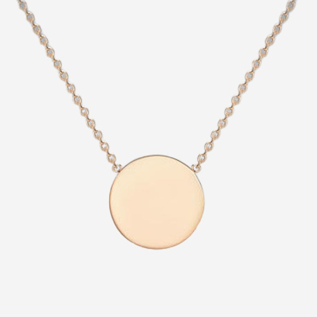 Disc Necklace | 9ct Rose Gold - Necklace