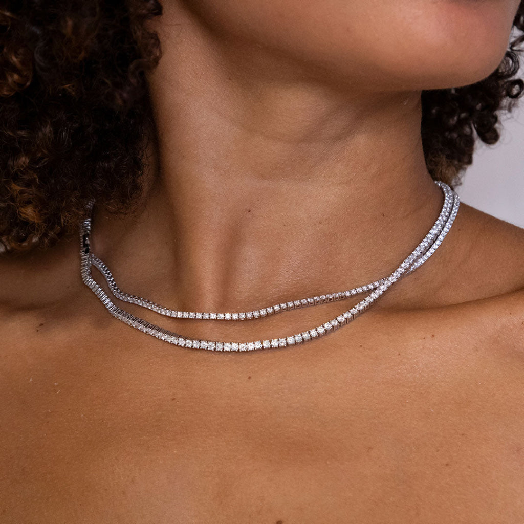 DIVINE 5ct | Lab Grown Diamond Necklace in 9ct White Gold