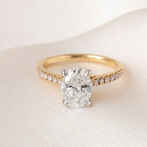DIVINITY 2.20ct | Oval Solitaire Lab Grown Diamond Engagement Ring in 18ct Gold