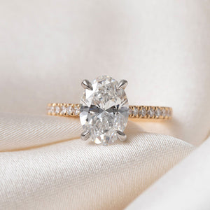 DIVINITY 2.70ct | Oval Solitaire Lab Grown Diamond Engagement Ring in 18ct Gold