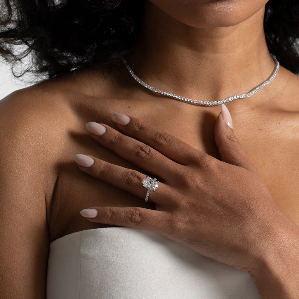 DIVINITY 5ct | Oval Solitaire Lab Grown Diamond Engagement