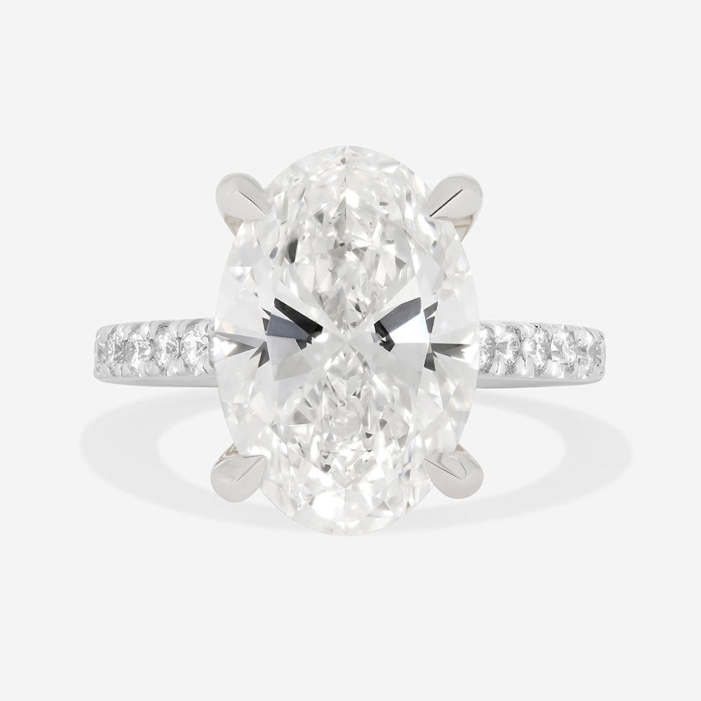 DIVINITY 5ct | Oval Solitaire Lab Grown Diamond Engagement