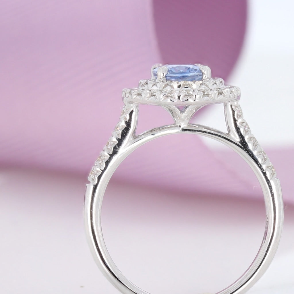 DOLPHIN | Sapphire Diamond Ring - Rings