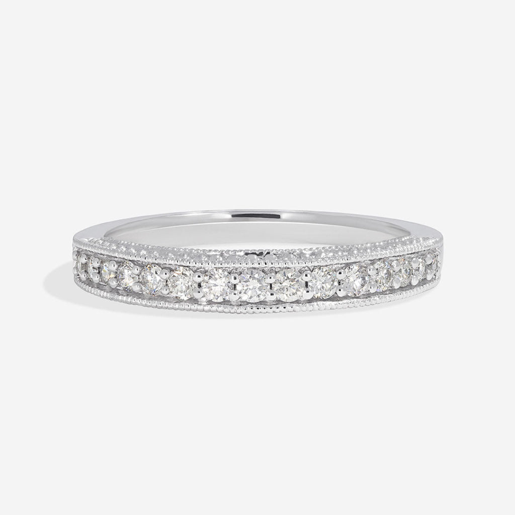 DORADO | Diamond Wedding Ring in 9ct White Gold