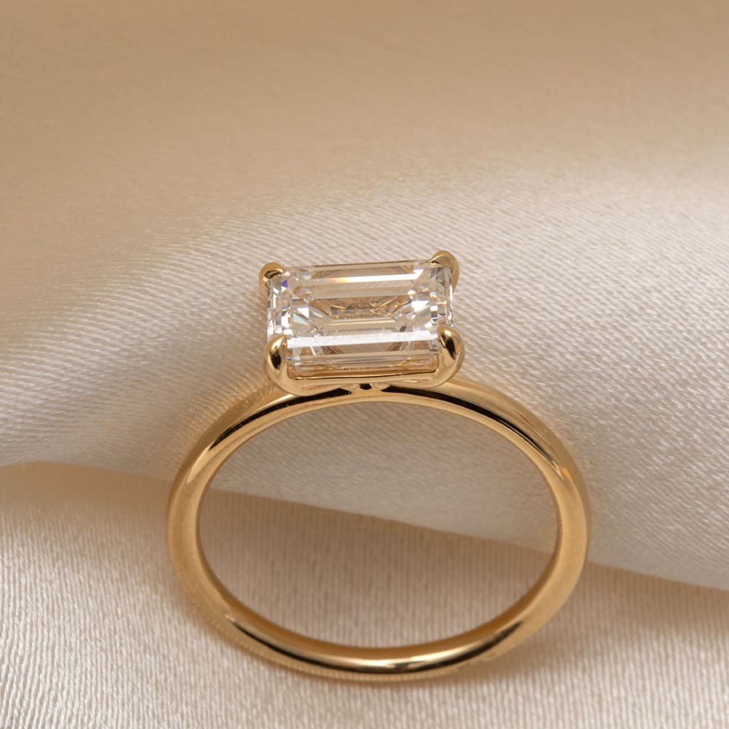 Dorothy | Emerald Cut Lab Grown Diamond Engagement Ring Set