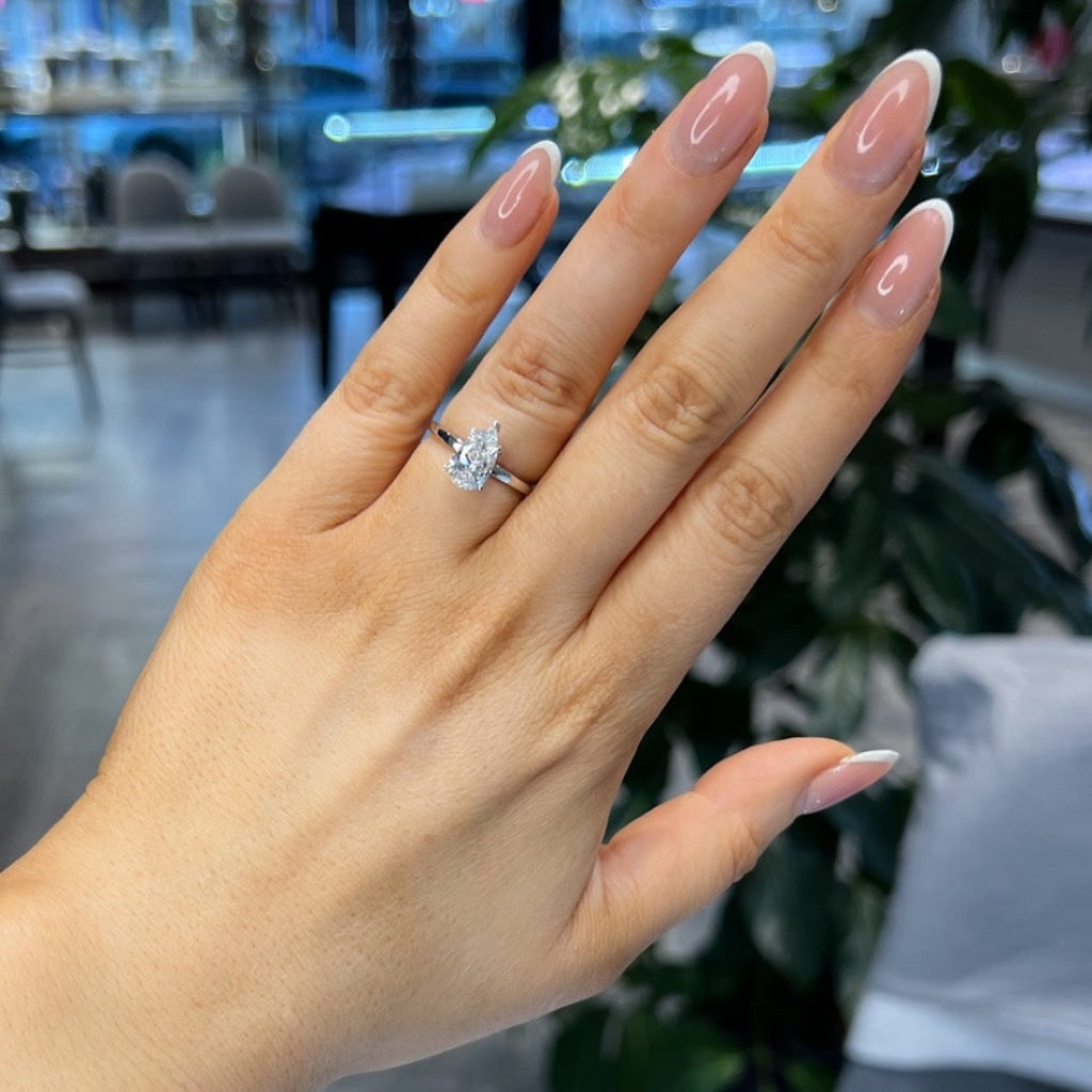 Dream - Platinum | Lab Grown Diamond Engagement Ring - Hand Photo