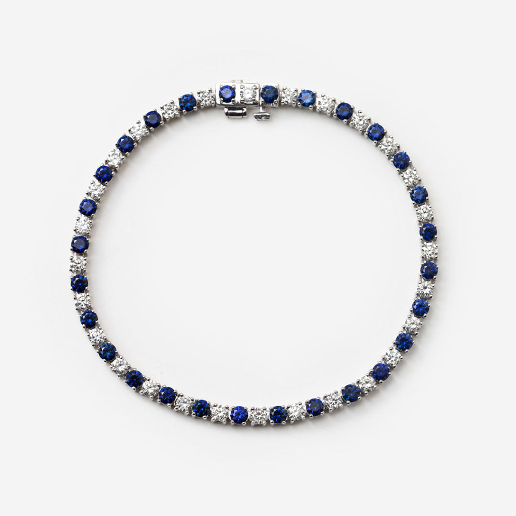 DREAM - Sapphire | Lab Grown Diamond Tennis Bracelet in 9ct