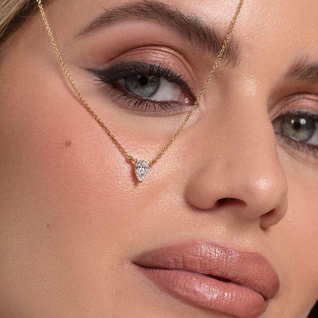 DUCHESS Pear | Lab Grown Diamond Necklace in 18ct Gold