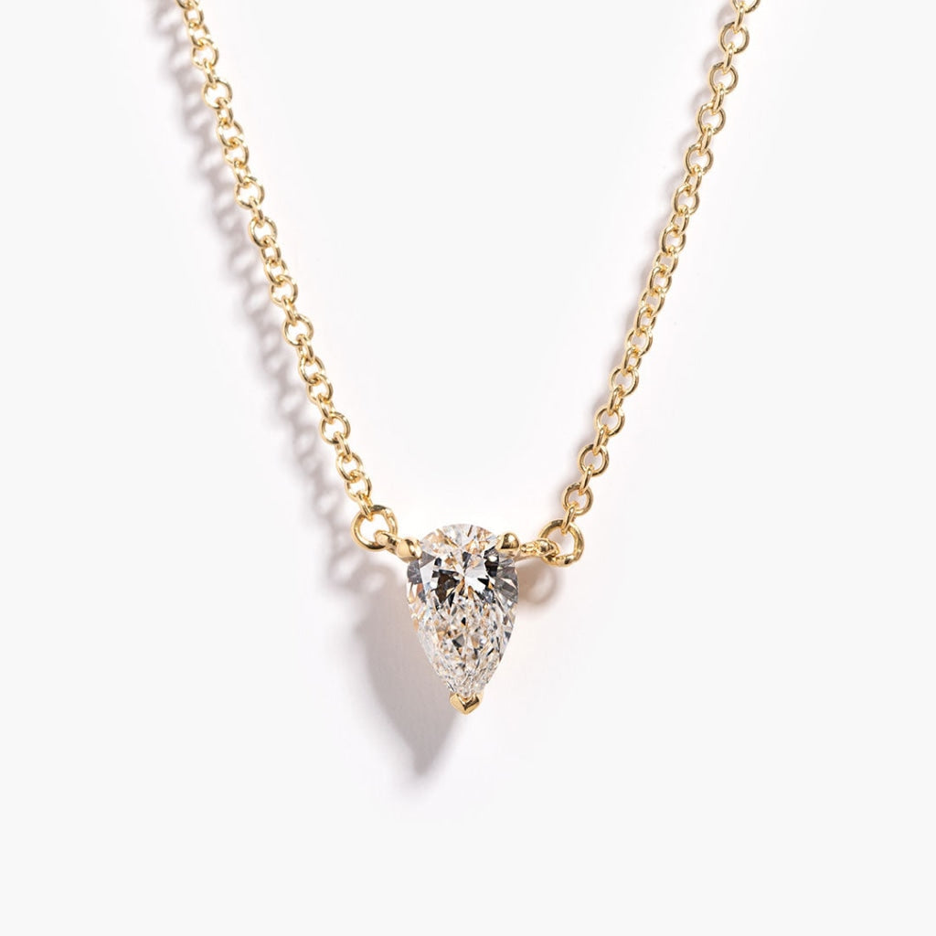 Duchess Pear Lab grown diamond necklace