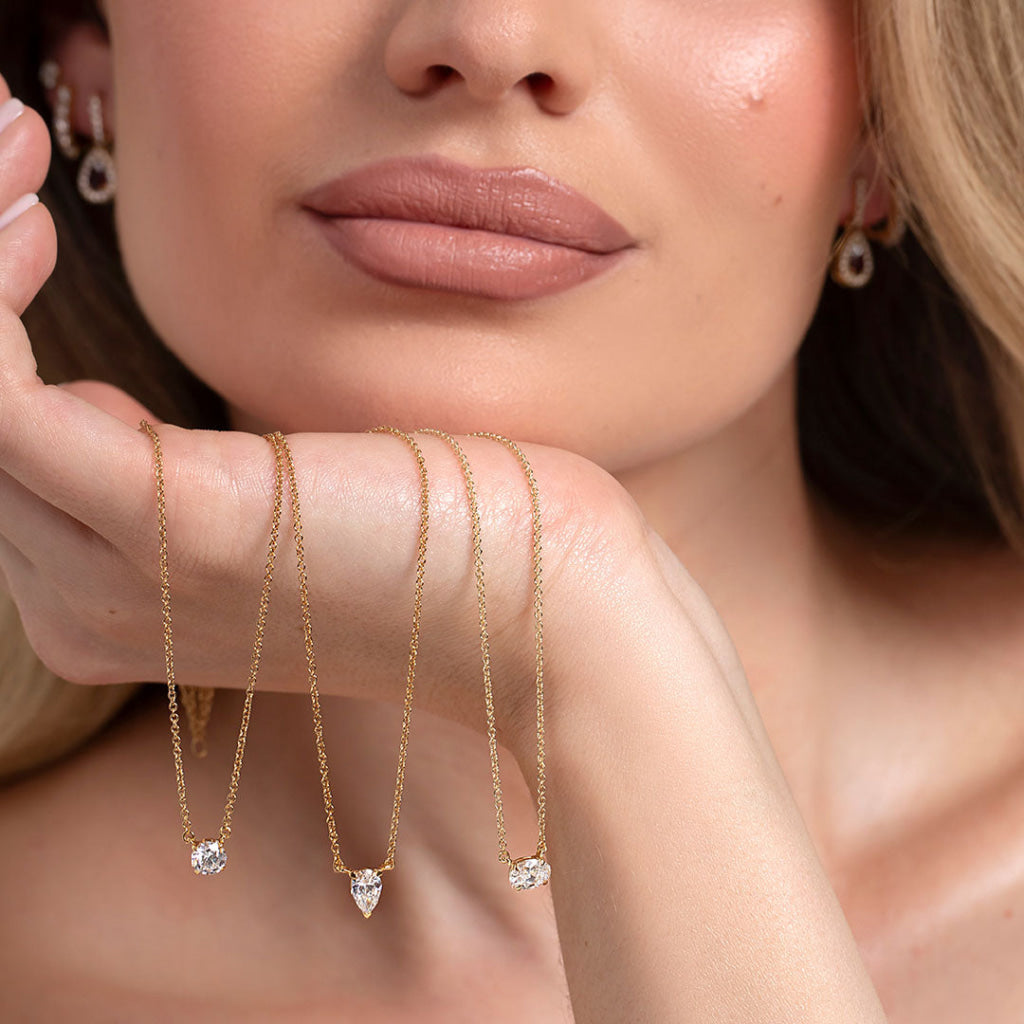 DUCHESS Pear | Lab Grown Diamond Necklace in 18ct Gold