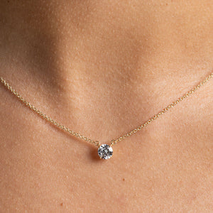 DUCHESS Round | Lab Grown Diamond Necklace in 18ct Gold