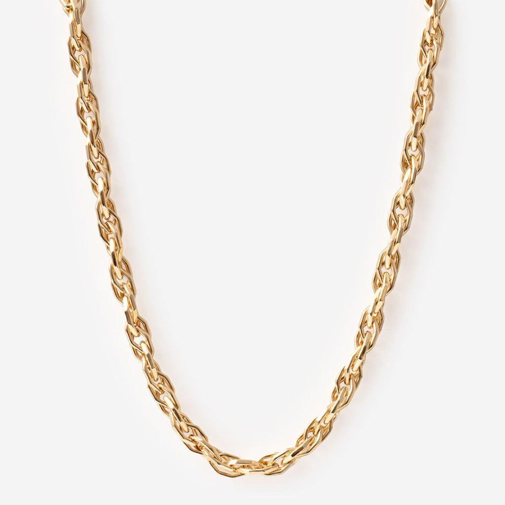 yellow gold fancy link chain