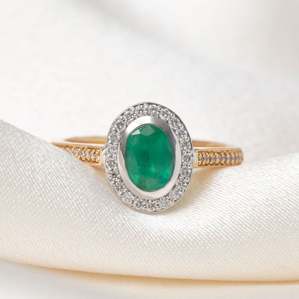 Eden | Emerald Diamond Ring - Rings