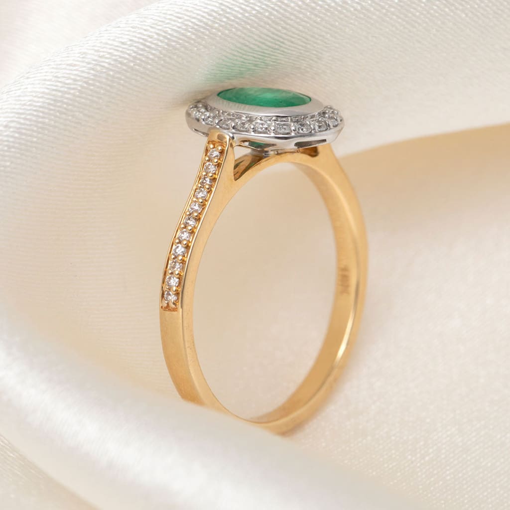 Eden | Emerald Diamond Ring - Rings