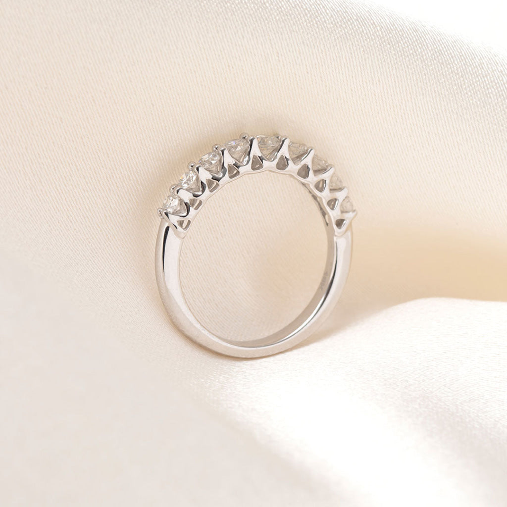 EDITH | Diamond Eternity Ring in 18ct White Gold M Rings