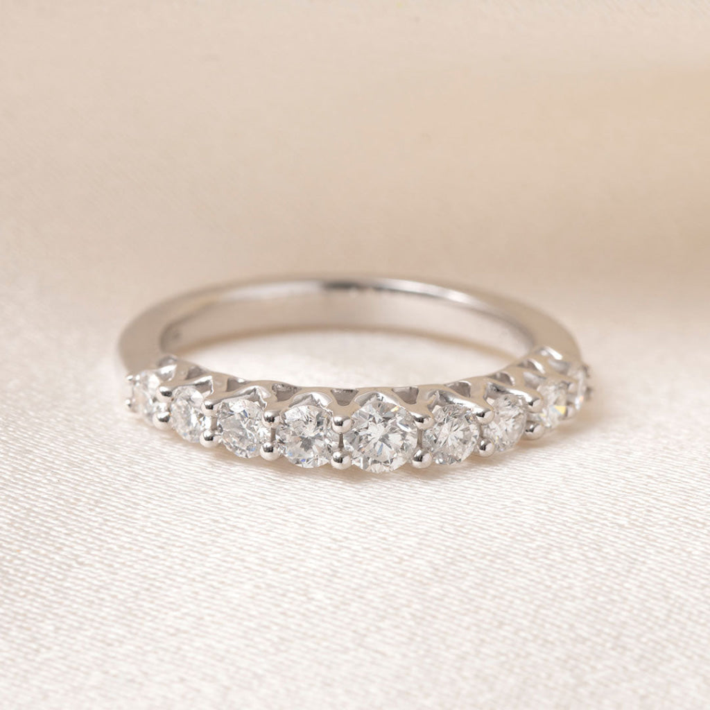 EDITH | Diamond Eternity Ring in 18ct White Gold M Rings