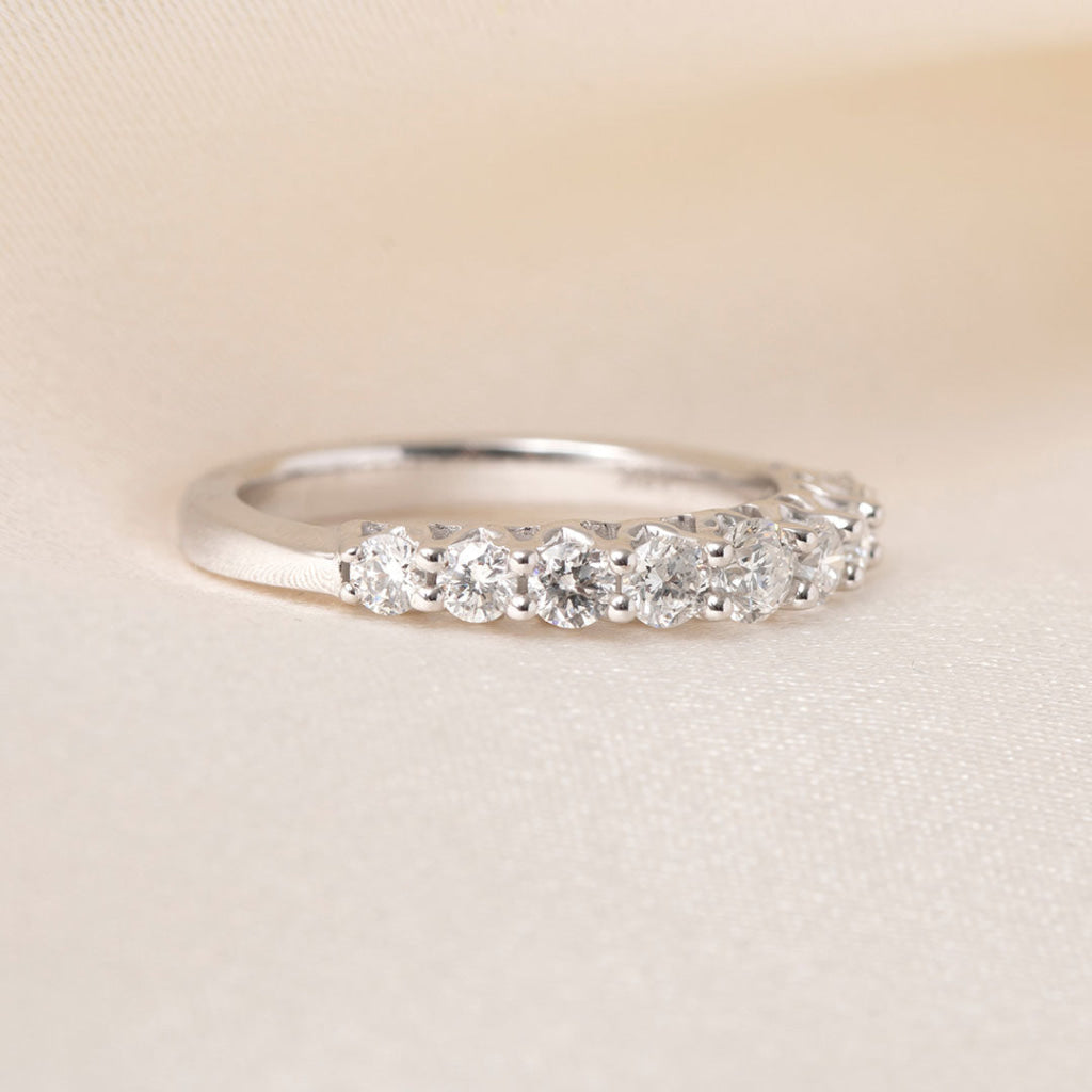 EDITH | Diamond Eternity Ring in 18ct White Gold M Rings