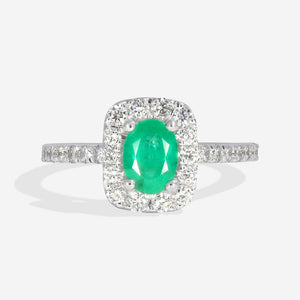 EDWIN | Emerald Diamond Ring