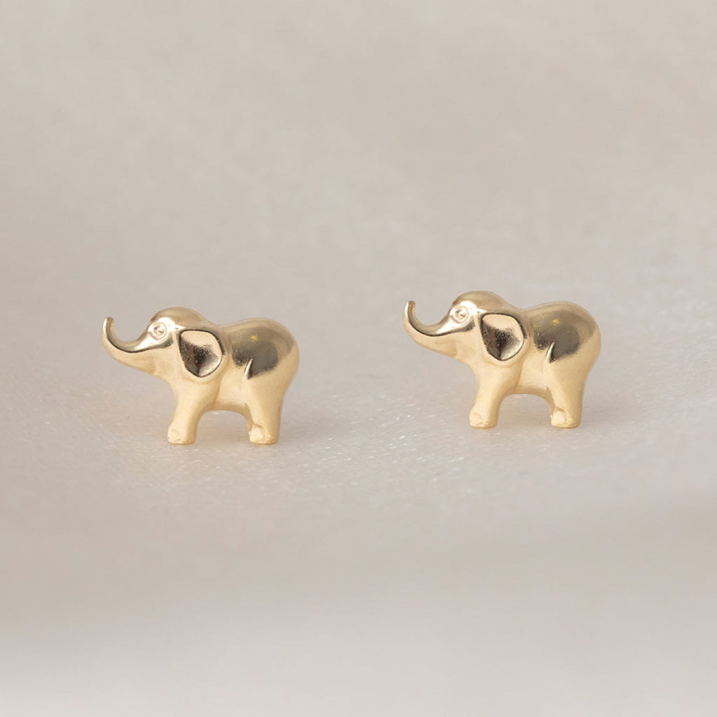 Elephant Kids Earrings | 9ct Gold - Earrings
