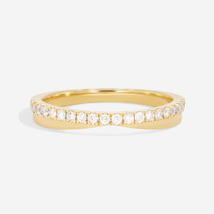 ELIZA | Natural Diamond Wedding Ring in 18ct Gold
