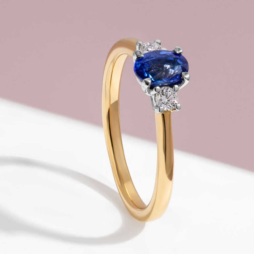 Ella | Sapphire Diamond Ring - Rings