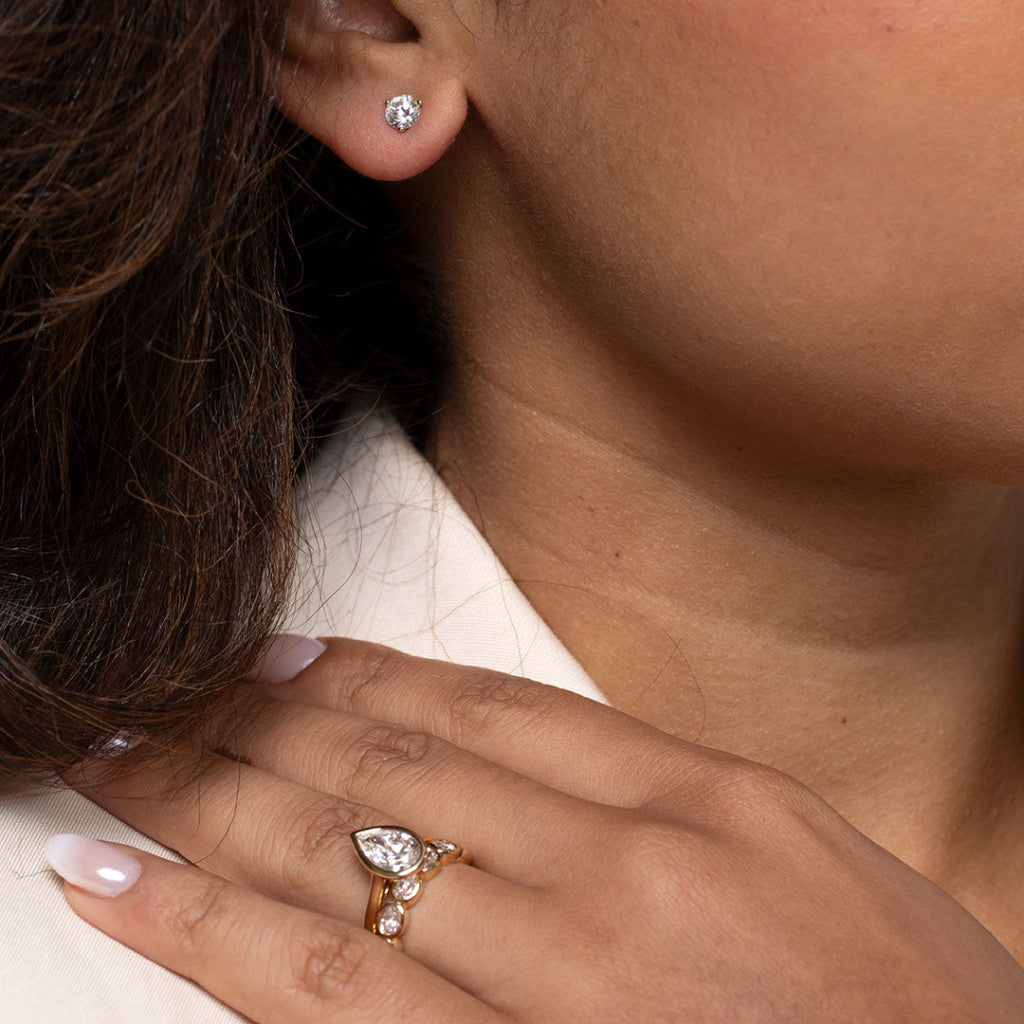 ELLE - 1ct | Lab Grown Diamond Studs in 9ct Gold