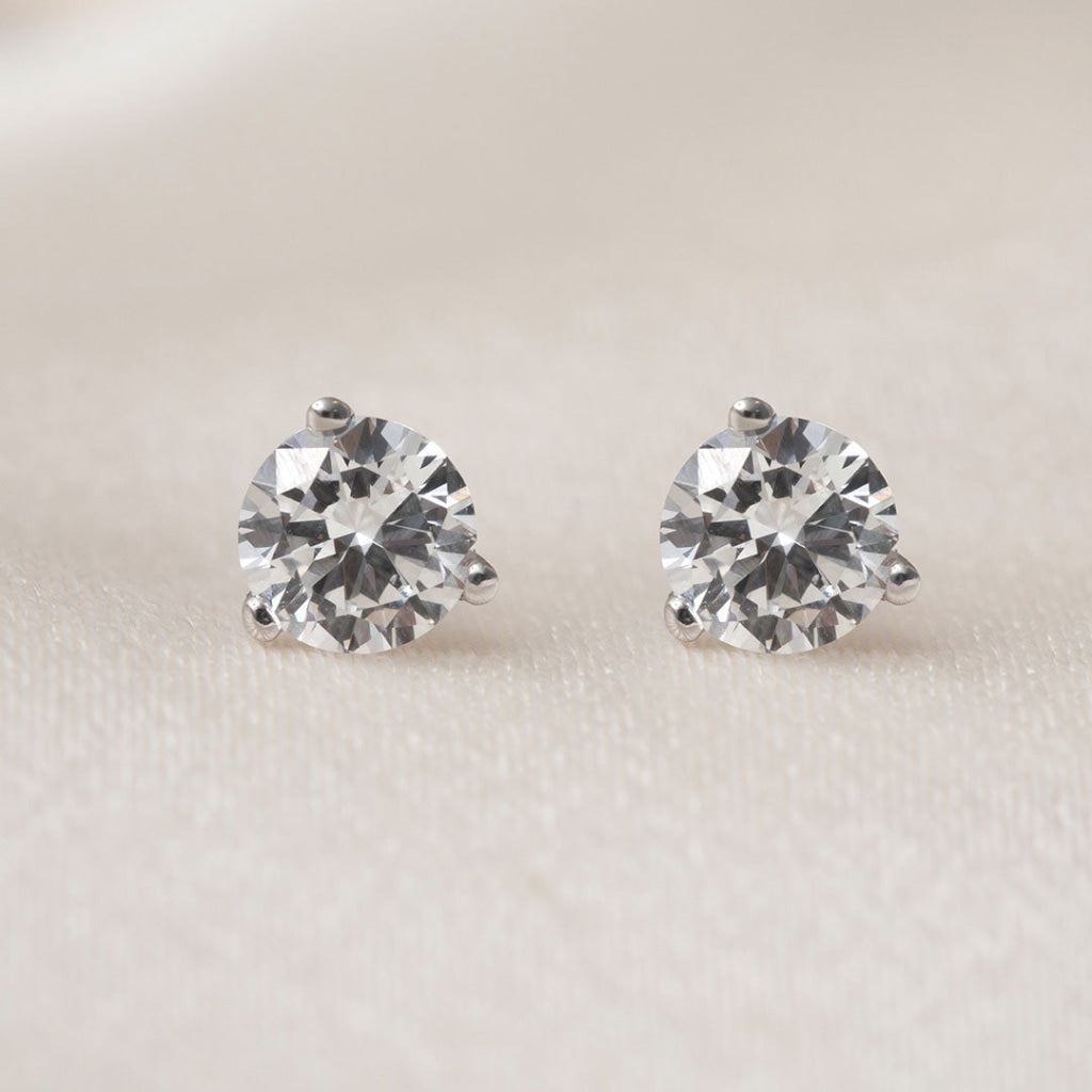 ELLE - 1ct | Lab Grown Diamond Studs in 9ct White Gold