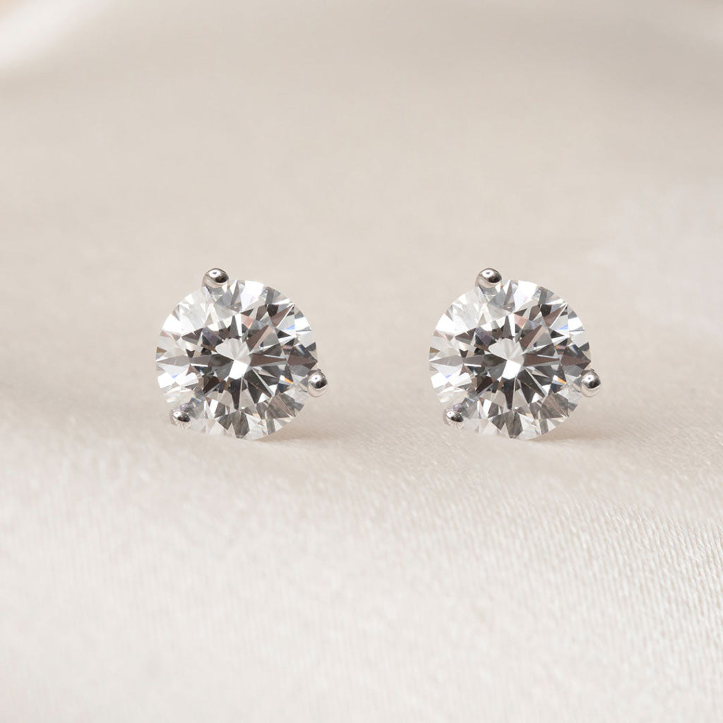ELLE - 2ct | Lab Grown Diamond Studs in 9ct White Gold