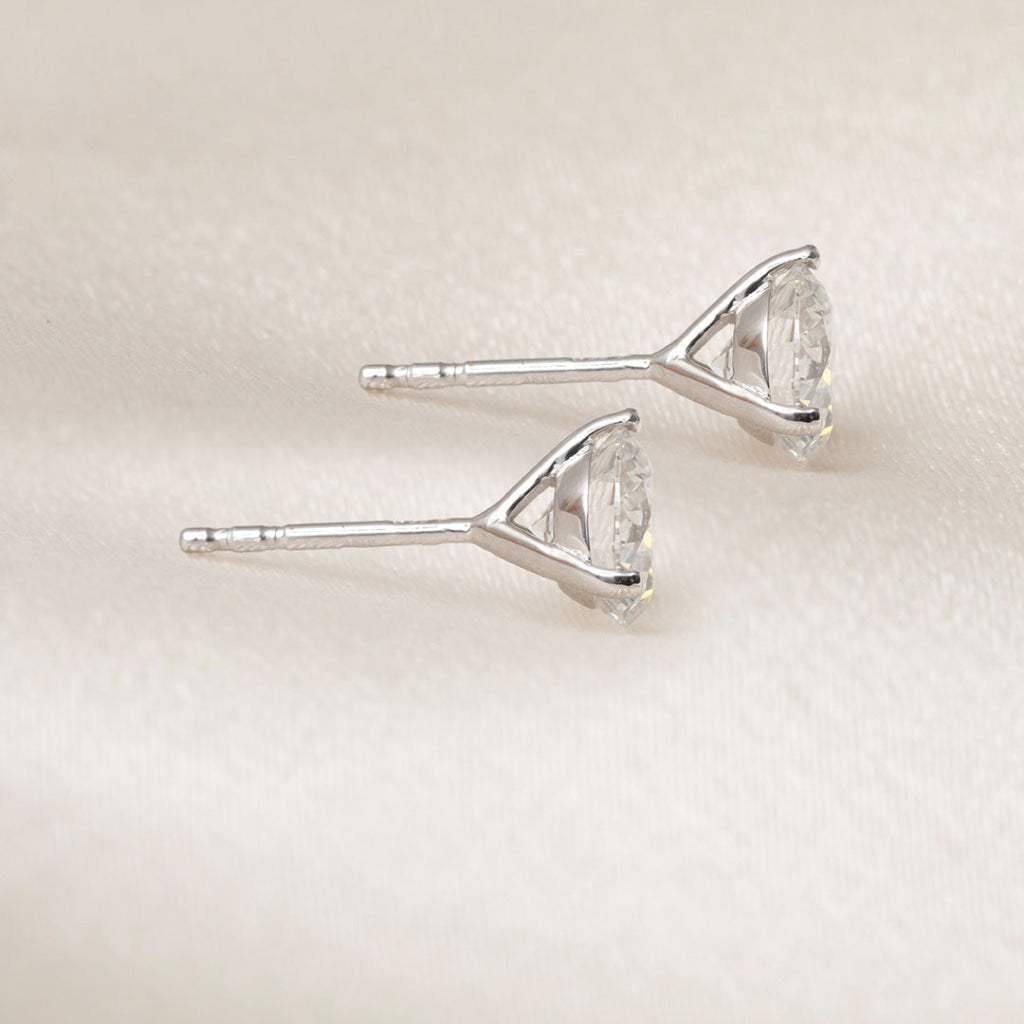 ELLE - 2ct | Lab Grown Diamond Studs in 9ct White Gold