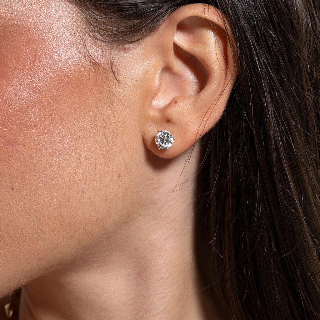 ELLE - 3ct | Lab Grown Diamond Studs in 9ct Gold - Earrings
