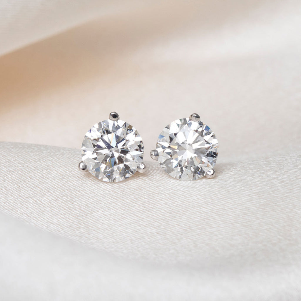 ELLE - 3ct | Lab Grown Diamond Studs in 9ct White Gold
