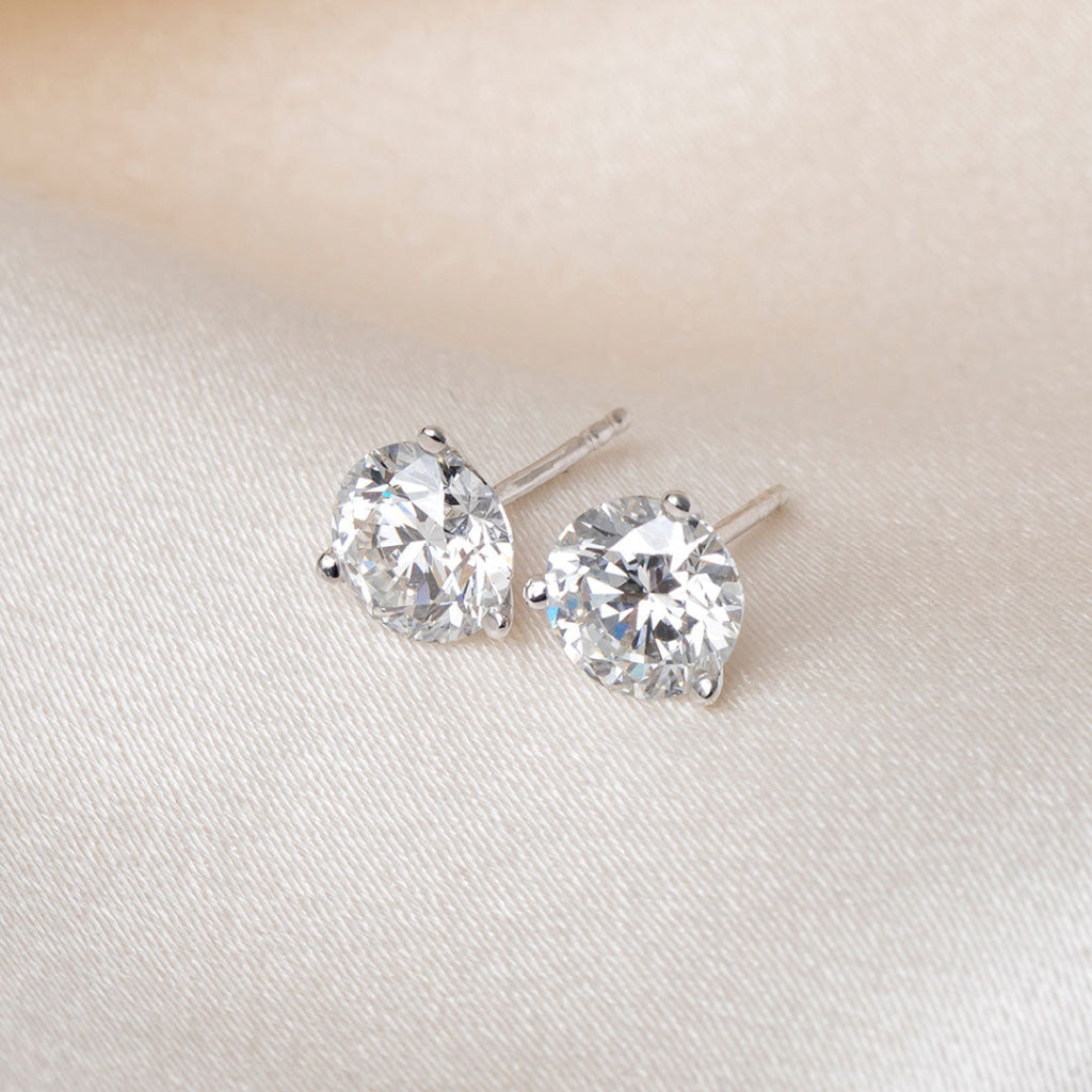 ELLE - 3ct | Lab Grown Diamond Studs in 9ct White Gold