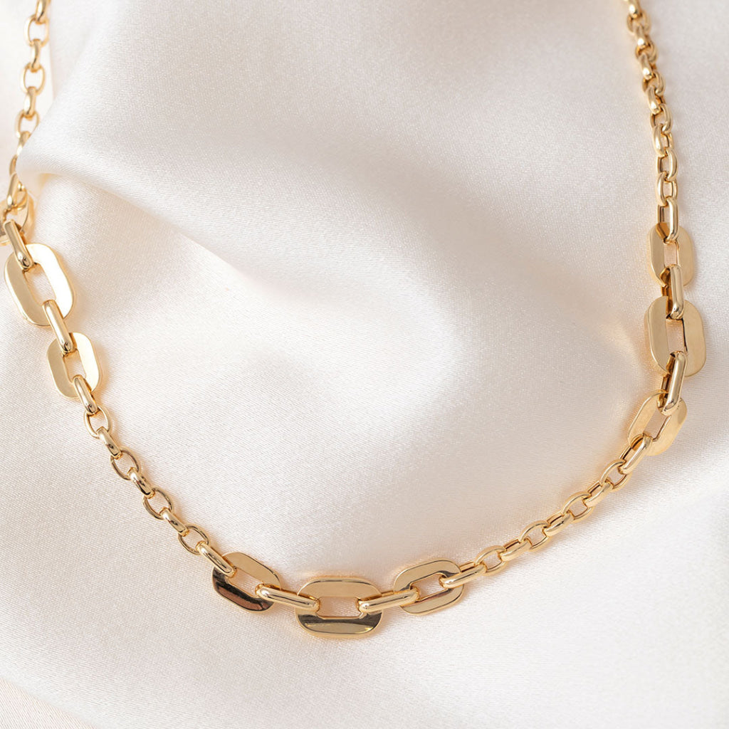 Elliptical Necklace | 9ct Gold - Necklace