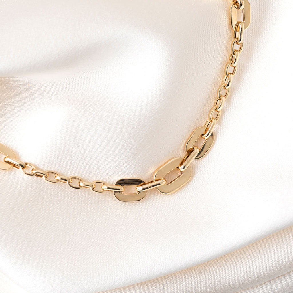 Elliptical Necklace | 9ct Gold - Necklace