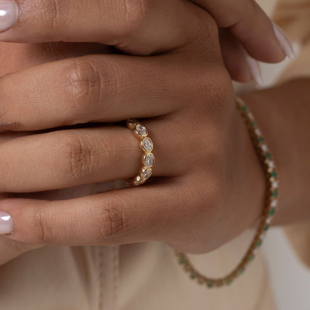 ELSIE 1.00ct | Lab Grown Diamond Wedding Ring in 18ct Gold