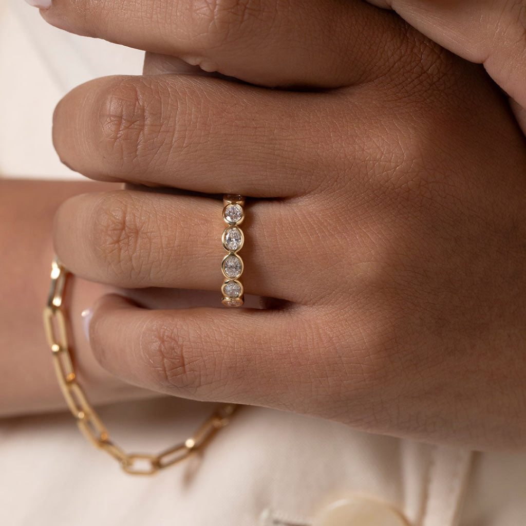 ELSIE 1.00ct | Lab Grown Diamond Wedding Ring in 18ct Gold