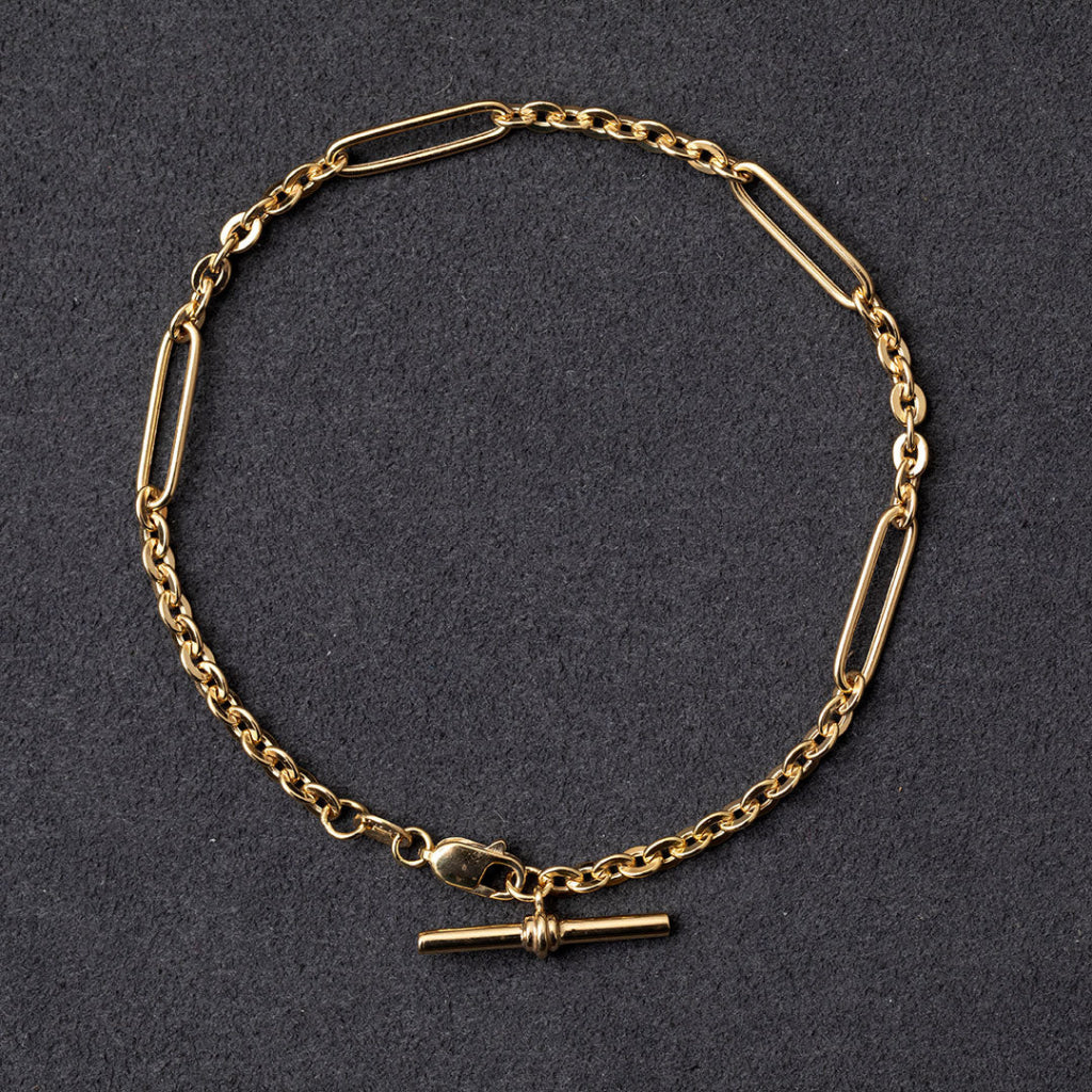 Elva T-Bar Bracelet | 9ct Gold