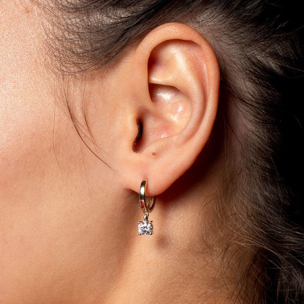 Ely Round Lab Diamond Earrings | 9ct Gold - Earrings