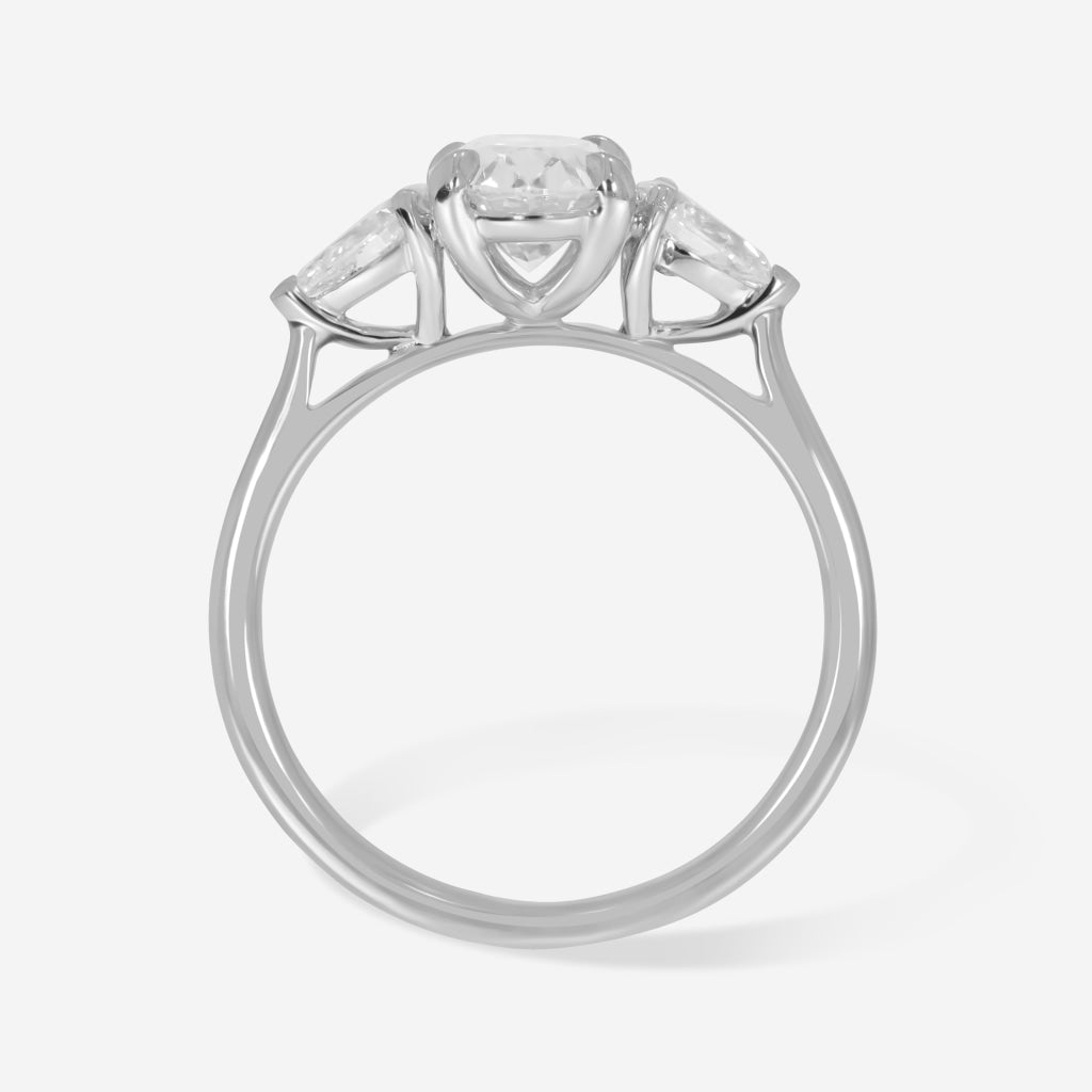 ELYSIAN 1.20ct | Oval 3-Stone Lab Diamond Set in Platinum