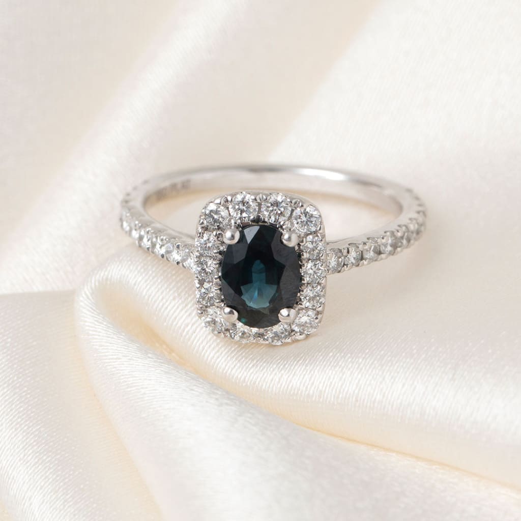 ENAMOUR | Sapphire Diamond Ring - Rings