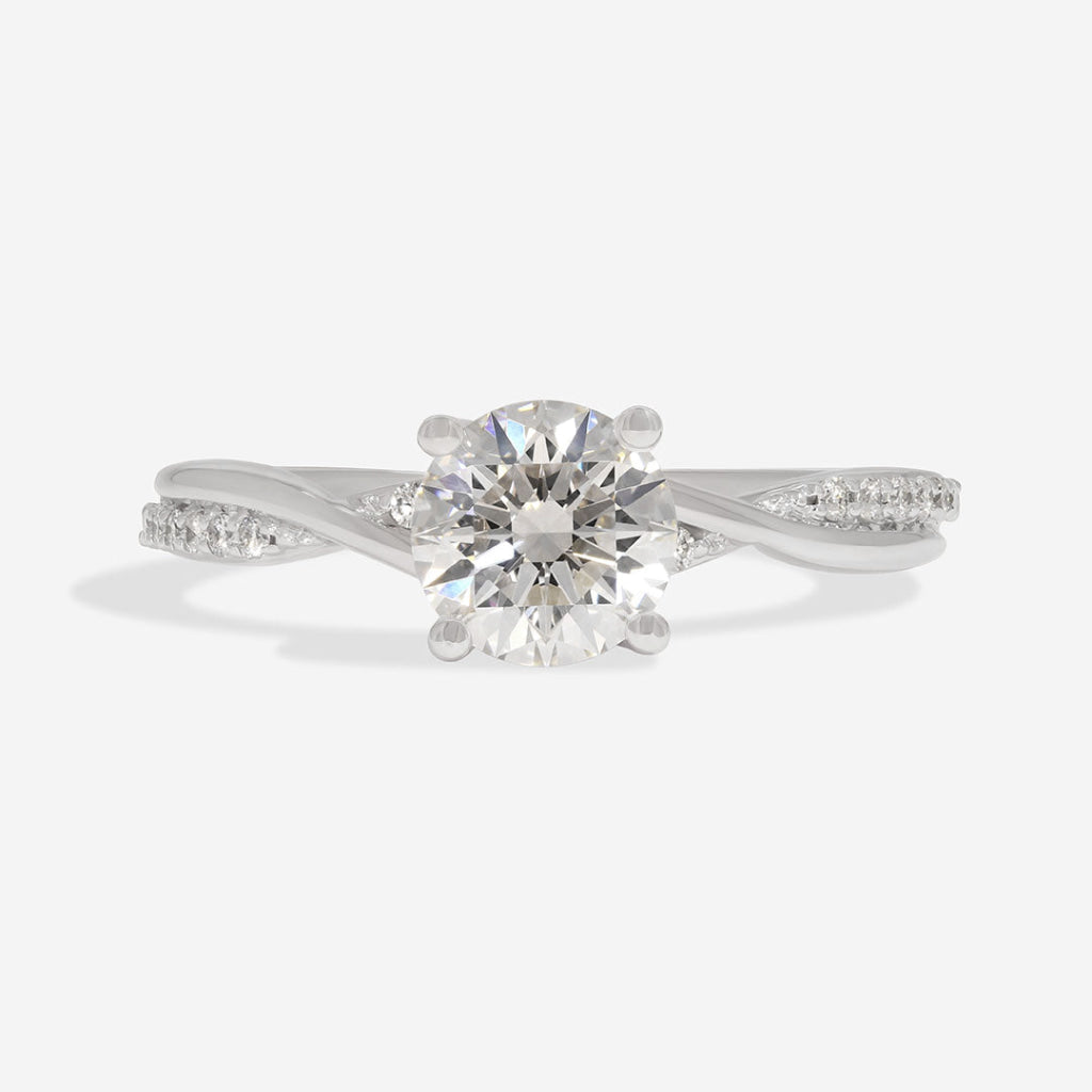 ENTWINE | Round Solitaire Lab Diamond Set in Platinum
