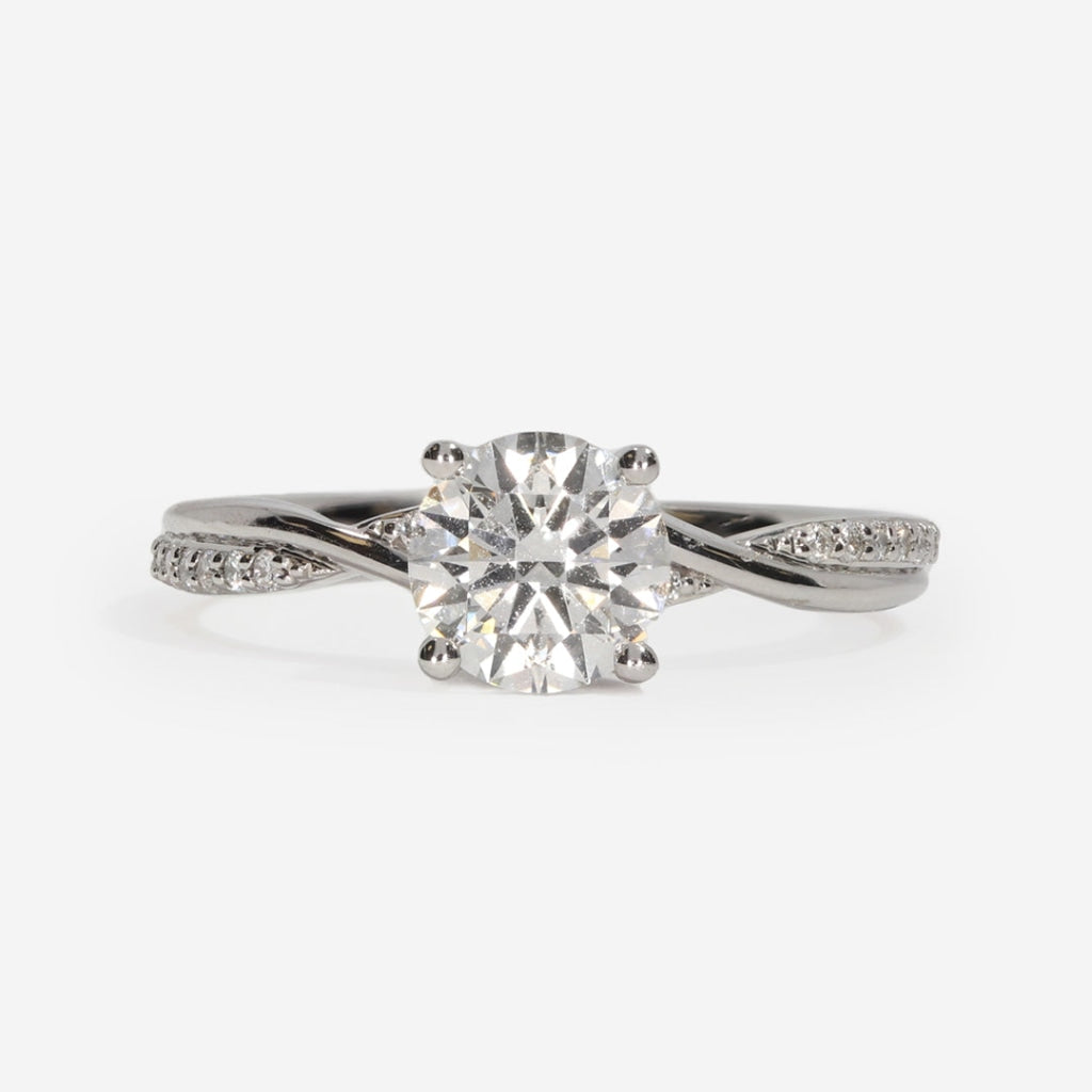Entwine Platinum Lab Grown Diamond Engagement Ring