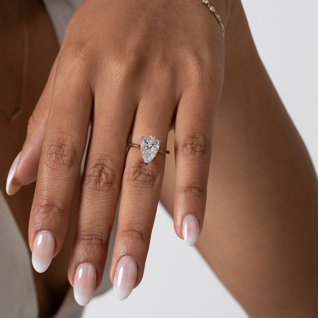 ENYA 3.00ct | Pear Cut Lab Grown Diamond Engagement Ring