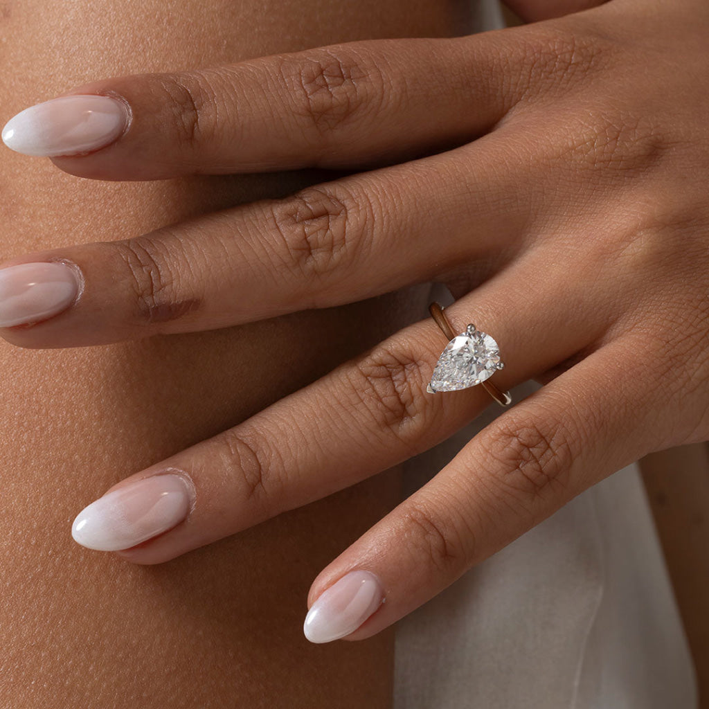 ENYA 3.00ct | Pear Cut Lab Grown Diamond Engagement Ring