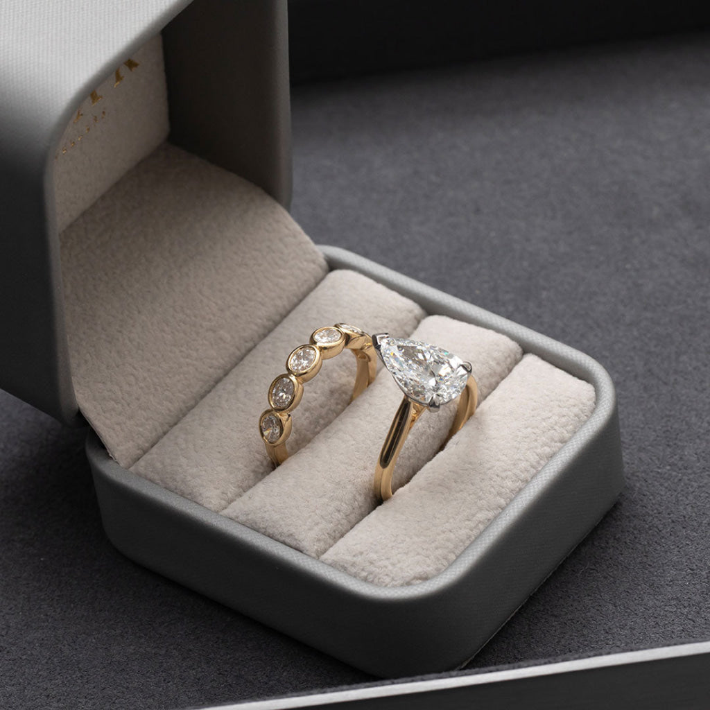 ENYA 3.00ct | Pear Cut Lab Grown Diamond Engagement Ring