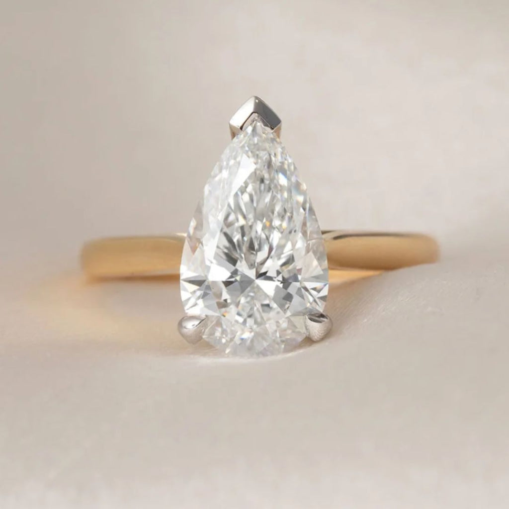 ENYA 3ct | Pear Cut Lab Grown Diamond Engagement Ring