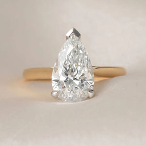 ENYA 3ct | Pear Cut Lab Grown Diamond Engagement Ring