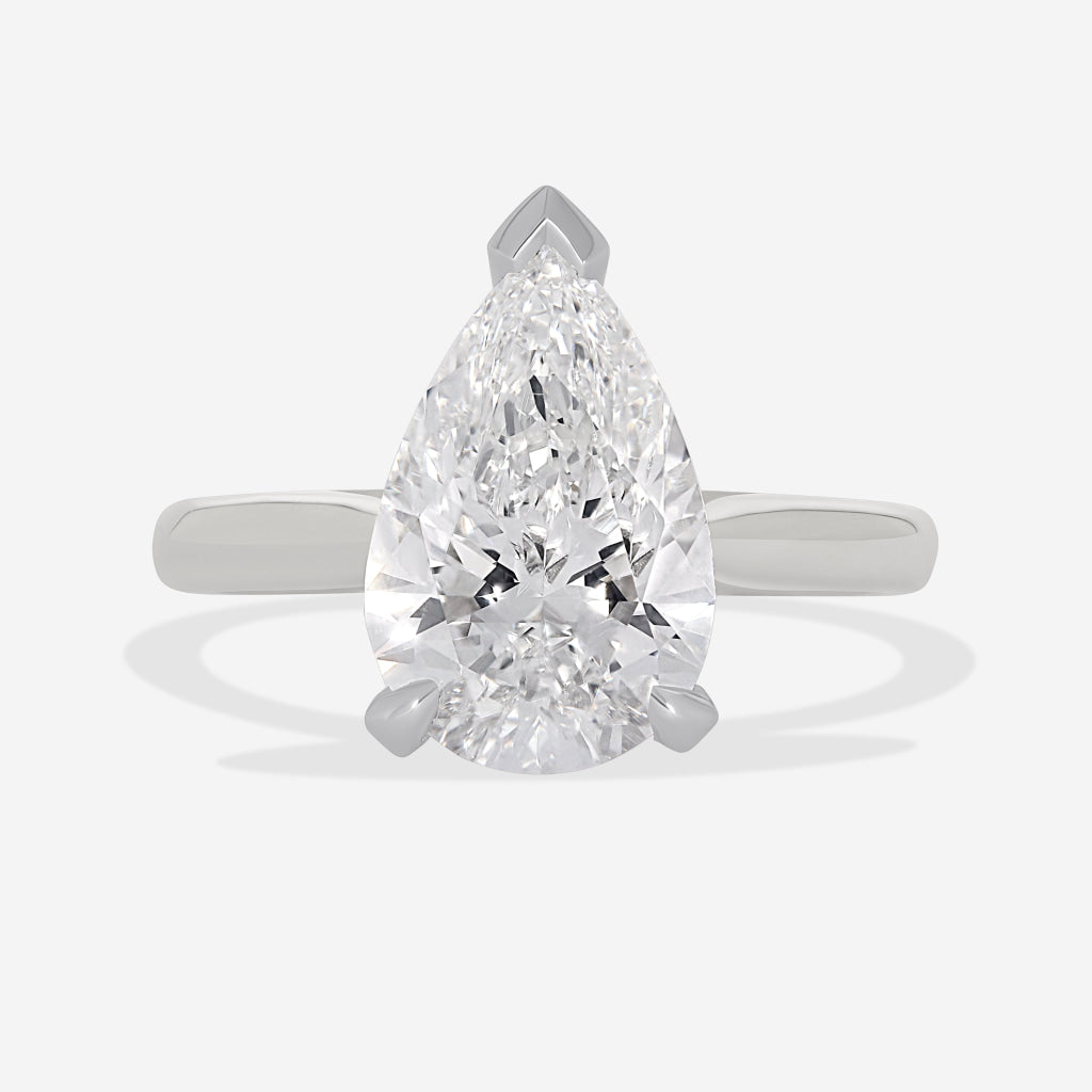 ENYA 3ct | Pear Solitaire Lab Grown Diamond Engagement Ring
