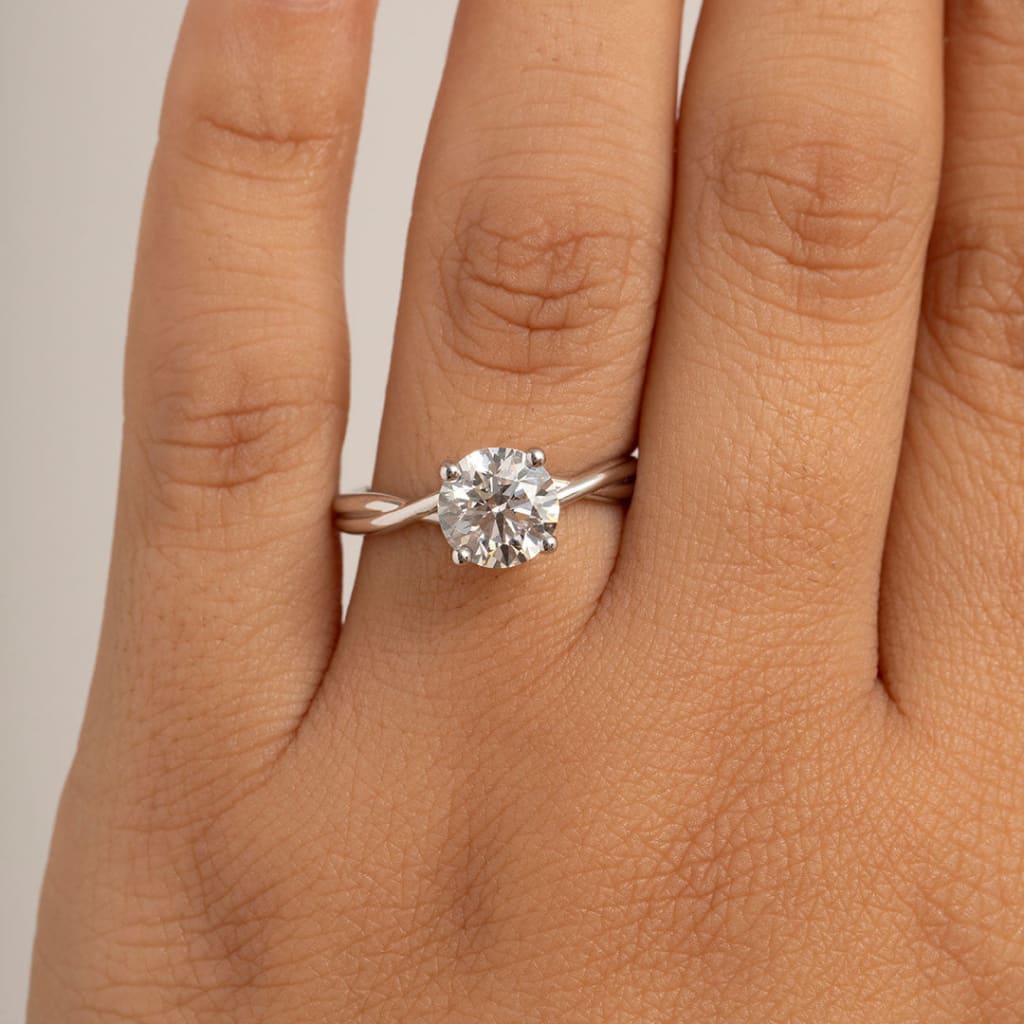 ESME | Round Solitaire Lab Diamond Set in Platinum 1.50ct