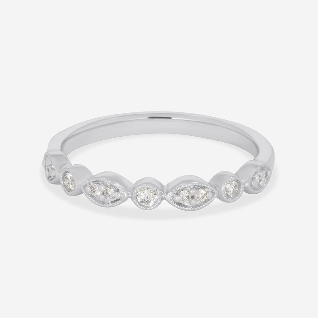 ESTHER | Diamond Wedding Ring in 18ct White Gold